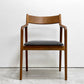 宮崎椅子製作所 ペペチェア PEPE side chair 背無垢タイプ ウォールナット ファブリック グレー系カラー フィンガージョイント 村澤一晃 参考定価￥77,440- A ●