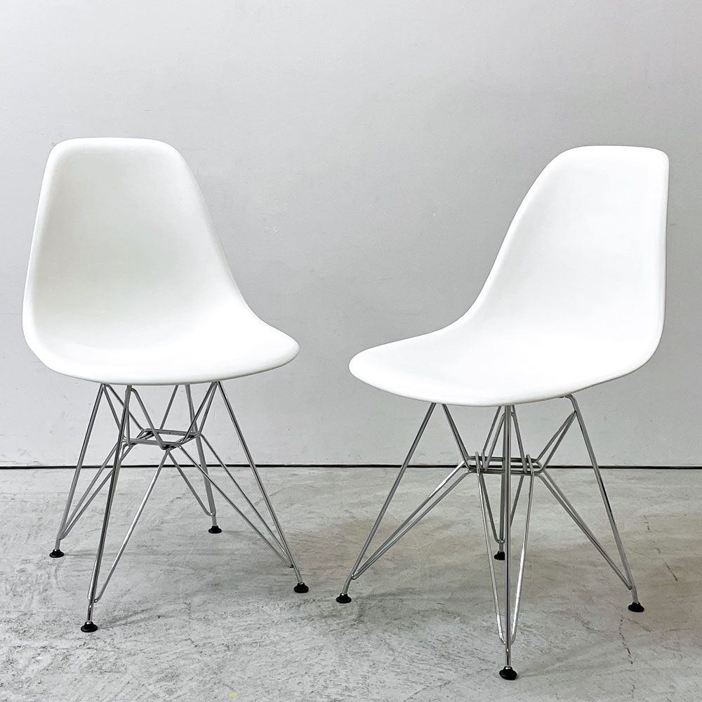 ハーマンミラー Herman Miller サイドシェルチェア ポリプロピレン製 エッフェルベース ホワイト C&R イームズ ミッドセンチュリー A ●
