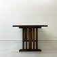 大川家具 鎌倉 ダイニングテーブル オーク材 シンプルデザイン ダークブラウン  W160cm ●