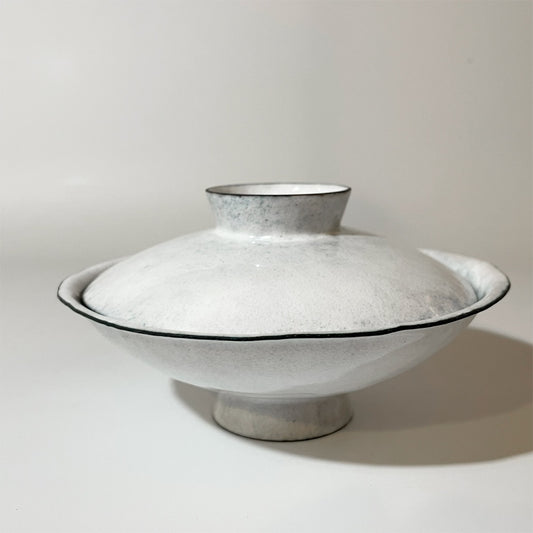 広瀬陽 YOU HIROSE 七宝焼 高台椀 蓋付 現代作家 ★