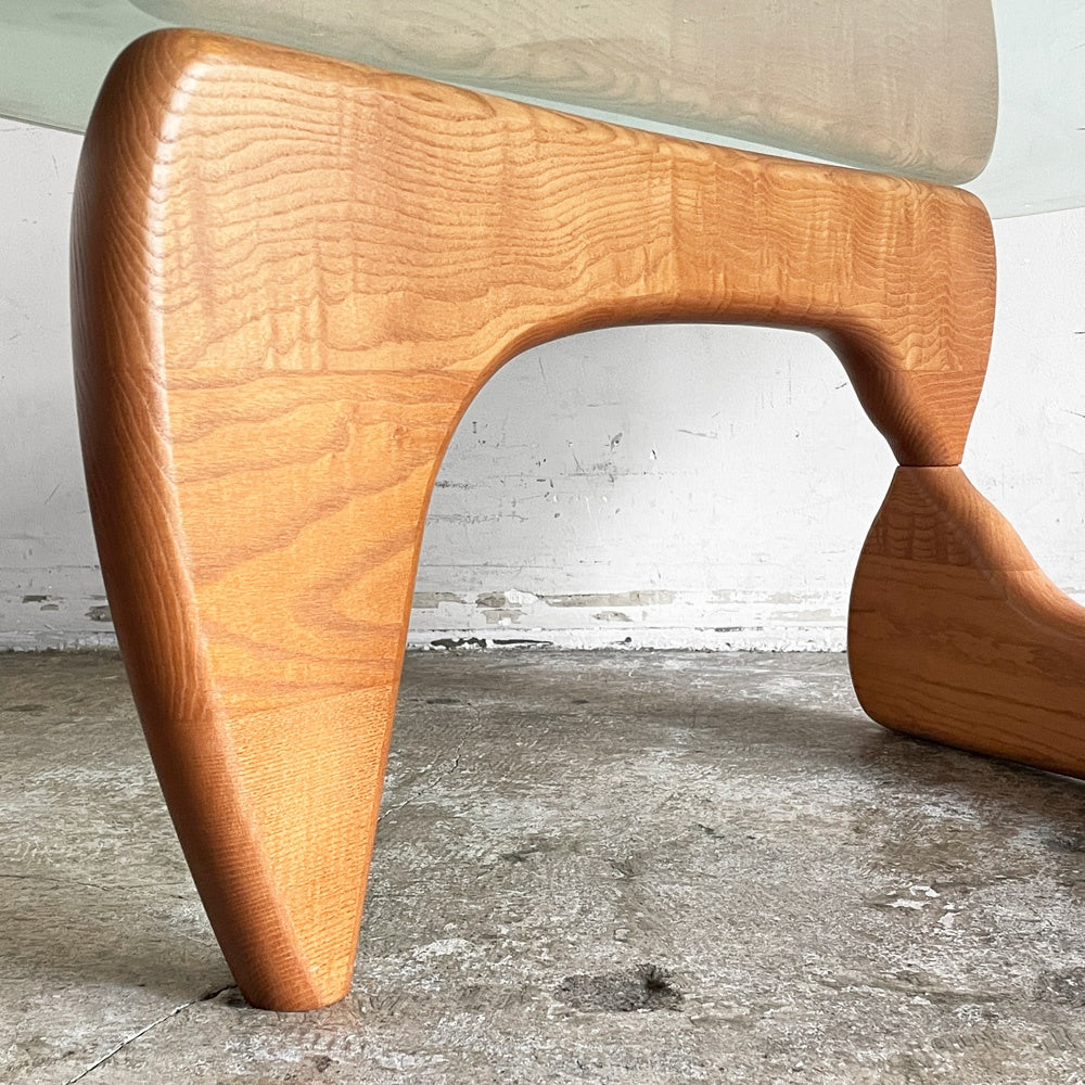 イサムノグチ Isamu Noguchi コーヒーテーブル Coffee Table ガラス天板 厚19mm リプロダクト品 デザイナーズ家具 名作 ■