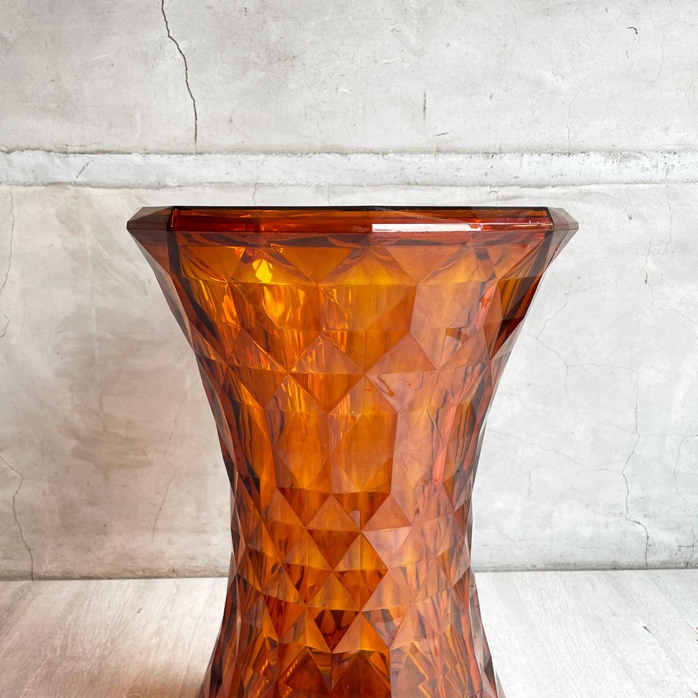カルテル Kartell ストーン STONE スツール アンバー サイドテーブル ポリカーボネート マルセル・ワンダース イタリア 定価￥47,700- ♪