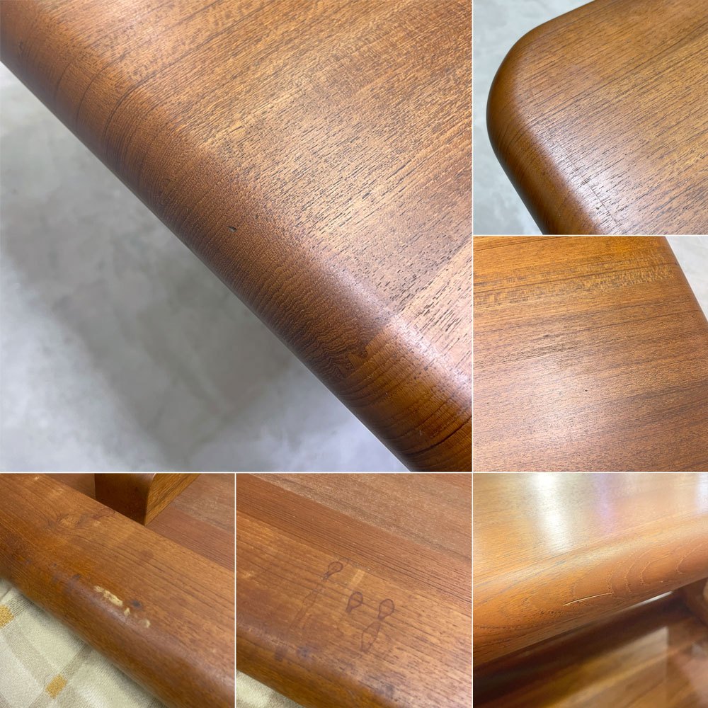 ジャパンビンテージ Japan Vintage チーク無垢材 ダイニングテーブル 北欧スタイル W180cm ●