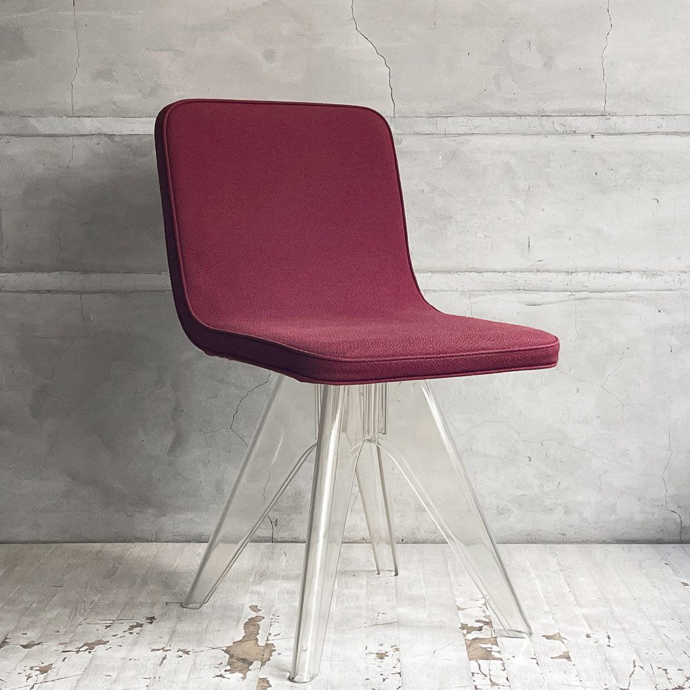 アウトデザイン OUT DeSIGN×ワーズウィズ Waazwiz マペルチェア Mapell chair ファブリック ポリカーボネート脚  黒川勉 限定品 ♪
