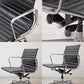ハーマンミラー Herman Miller イームズアルミナムグループチェア マネージメントチェア アルミバフベース ガス圧昇降仕様 5本脚 キャスタータイプ 本革 イームズ E ●
