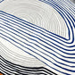 アートラグ Art Rug ラグマット カーペット モノクローム 変形デザイン アシメトリー モダンデザイン W200cm ●