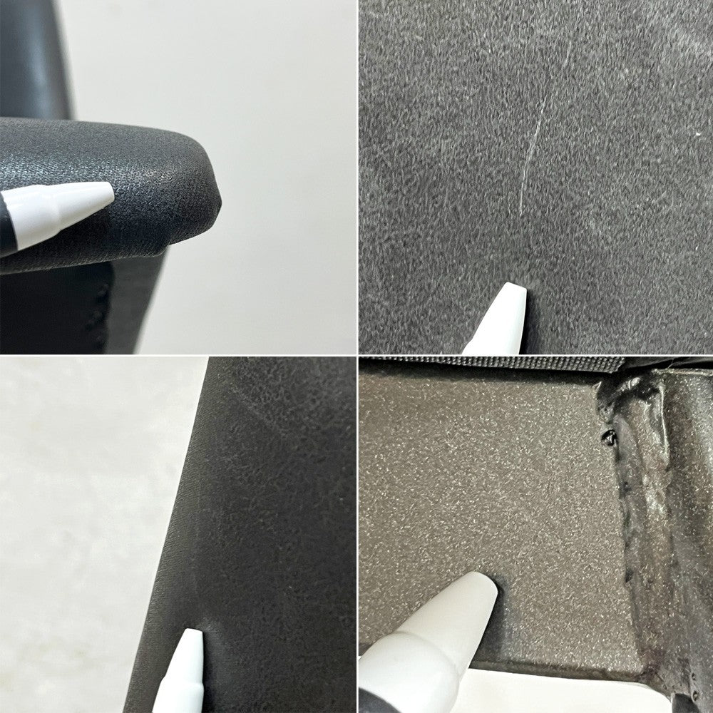 クラッシュゲート CRASH GATE ノットアンティークス Knot antiques CROSSⅢ CHAIR クロスⅢチェア ダイニングチェア RL-27 PVCレザー ブラック 展示品 ●