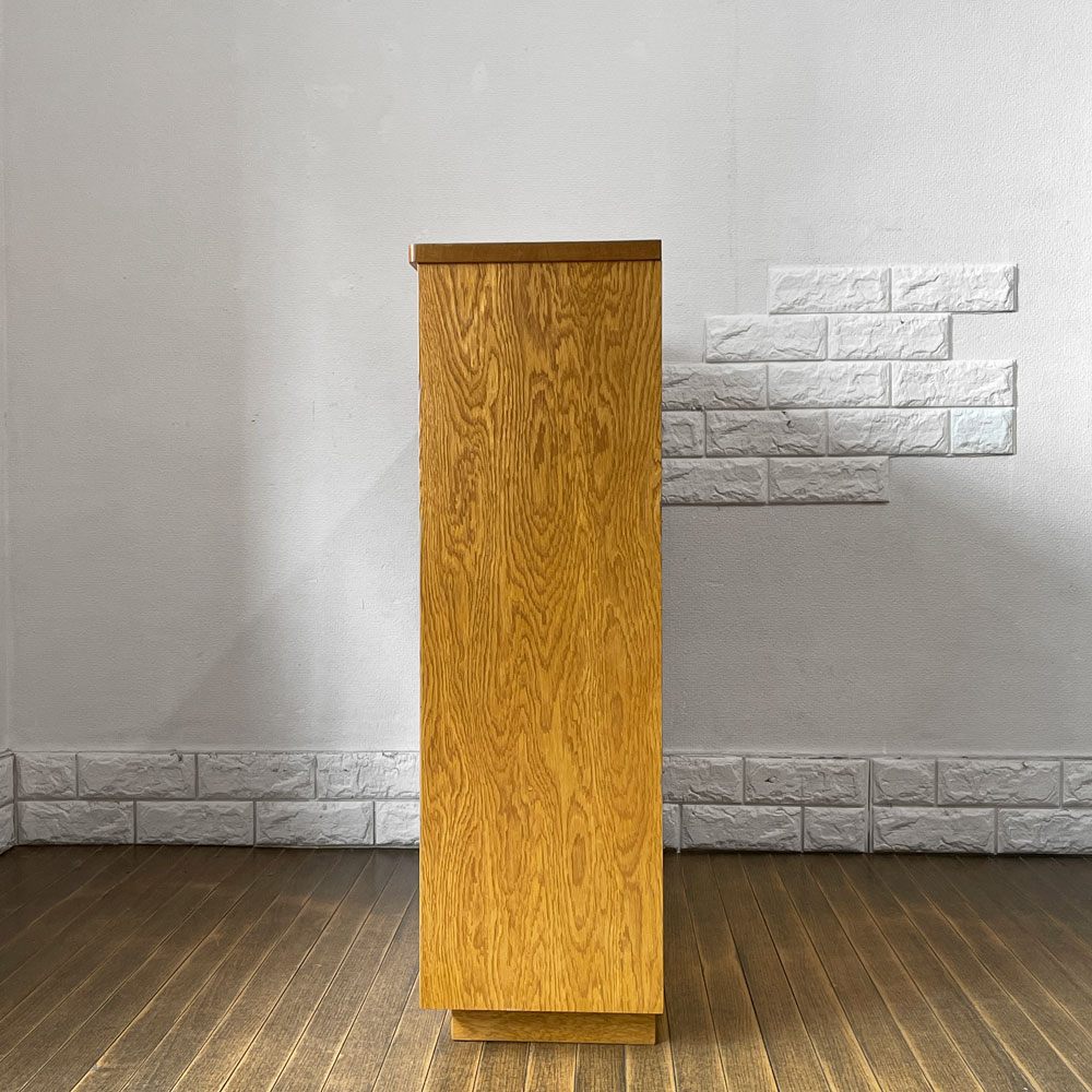 パシフィックファニチャーサービス P.F.S DHブックシェルフ DH BOOK SHELF 本棚 飾り棚 w90cm オーク材 定価：90,200円 ◎