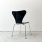 フリッツハンセン Fritz Hansen 3107 セブンチェア ダイニングチェア スタッキングチェア ブラック ラッカー再塗装 アルネ・ヤコブセン デンマーク 北欧家具 ●
