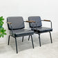 ロウヤ LOWYA ダイニングチェア NEWバーネイションソファ エルム材 肘掛け付き PVCレザー ブラック 定価2脚セット22,990円 A 〓