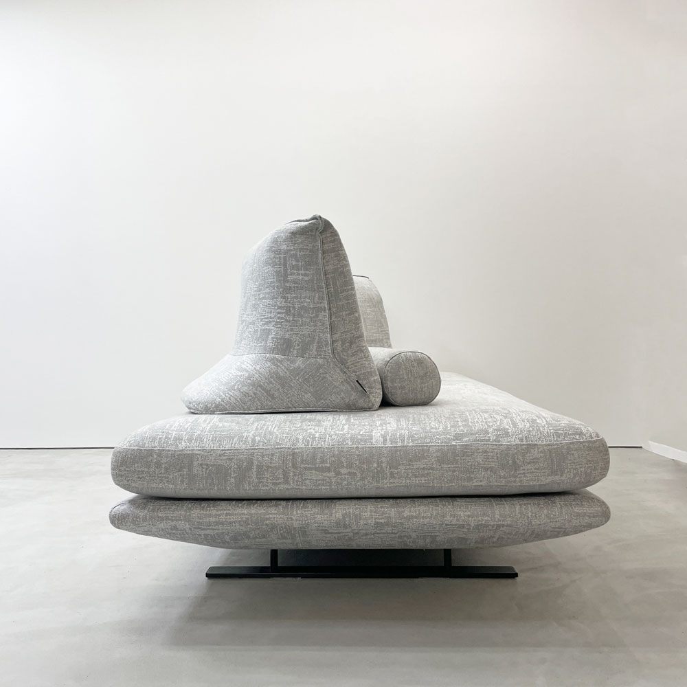 リーンロゼ ligne roset ロゼプラド ROSETPRADO 2pソファ 背クッション2個＋ボルスター1個 W200cm グレー ファブリック クリスチャン・ウェルネール フランス ●