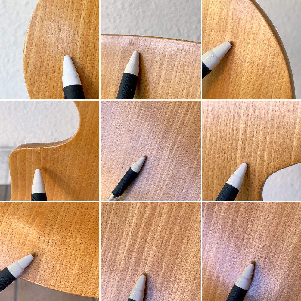 フリッツハンセン Fritz Hansen 3101 アリンコチェア アントチェア 4本脚 ナチュラルビーチ ラッカー仕上げ フェルトグライズ アルネ・ヤコブセン B ◇