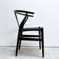 カールハンセン＆サン Carl Hansen & Son CH24 Yチェア ブラックラッカー×ブラックペーパーコード ビーチ材 ハンス・J・ウェグナー デンマーク 北欧家具 日本仕様サイズ C ●