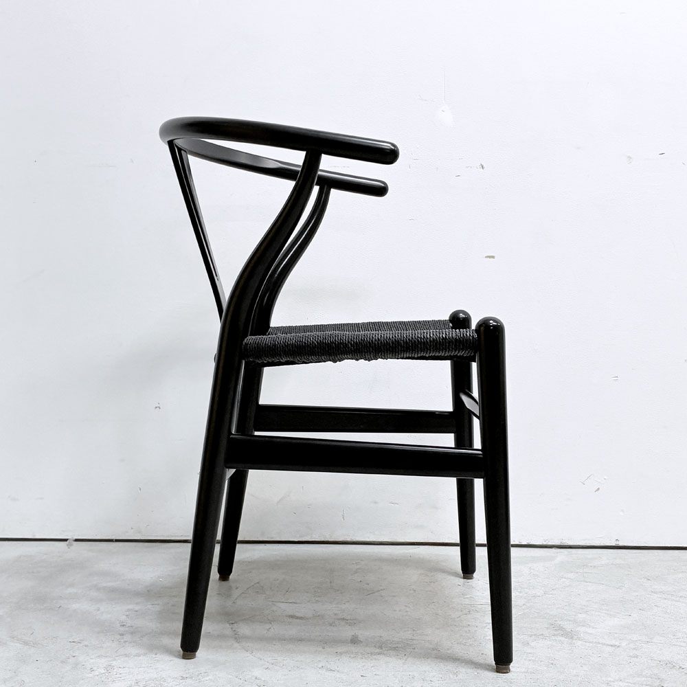 カールハンセン＆サン Carl Hansen & Son CH24 Yチェア ブラックラッカー×ブラックペーパーコード ビーチ材 ハンス・J・ウェグナー デンマーク 北欧家具 日本仕様サイズ C ●