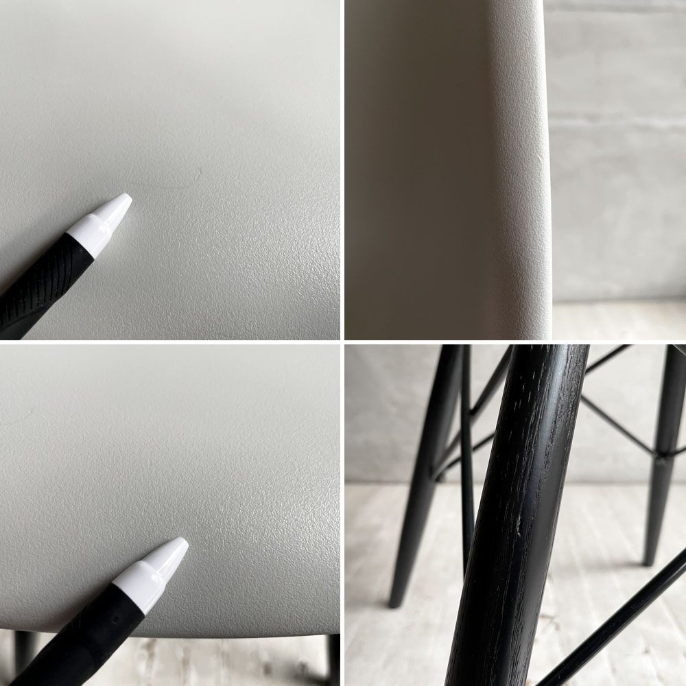 ハーマンミラー HermanMiller サイドシェルチェア ドゥエルレッグ DSW アルパイン × エボニー ポリプロピレン製 イームズ ミッドセンチュリー ♪