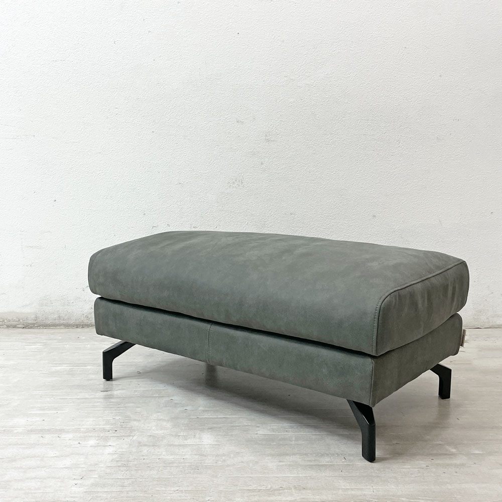 リラックスフォーム RELAX FORM グラシエーロ GLACIERO オットマン レザーテックス 関家具 展示品 w93cm ●