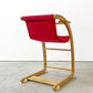 ファルスカ farska スクロールチェアプラス SCROLL CHAIR PLUS ベビーチェア ロッキングホース レッド×ナチュラル ベルト クッション ●