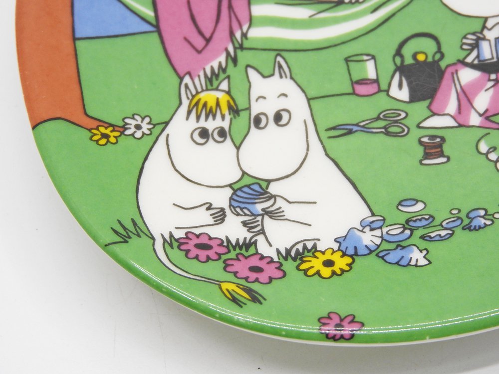 アラビア ARABIA ムーミン Moomin ハッピートゥギャザー Happy Together プレート 飾り皿 1995-2005 廃番 フィンランド 北欧食器 A ●