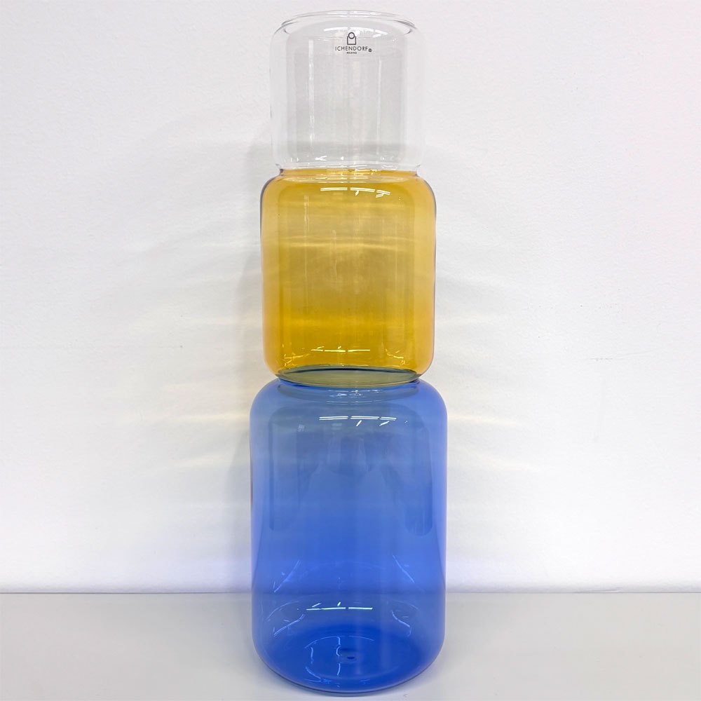 イッケンドルフ・ミラノ ICHENDORF MILANO リボルブ ベース Revolve Vase ガラス 箱付き 未使用品 ドイツ ◎