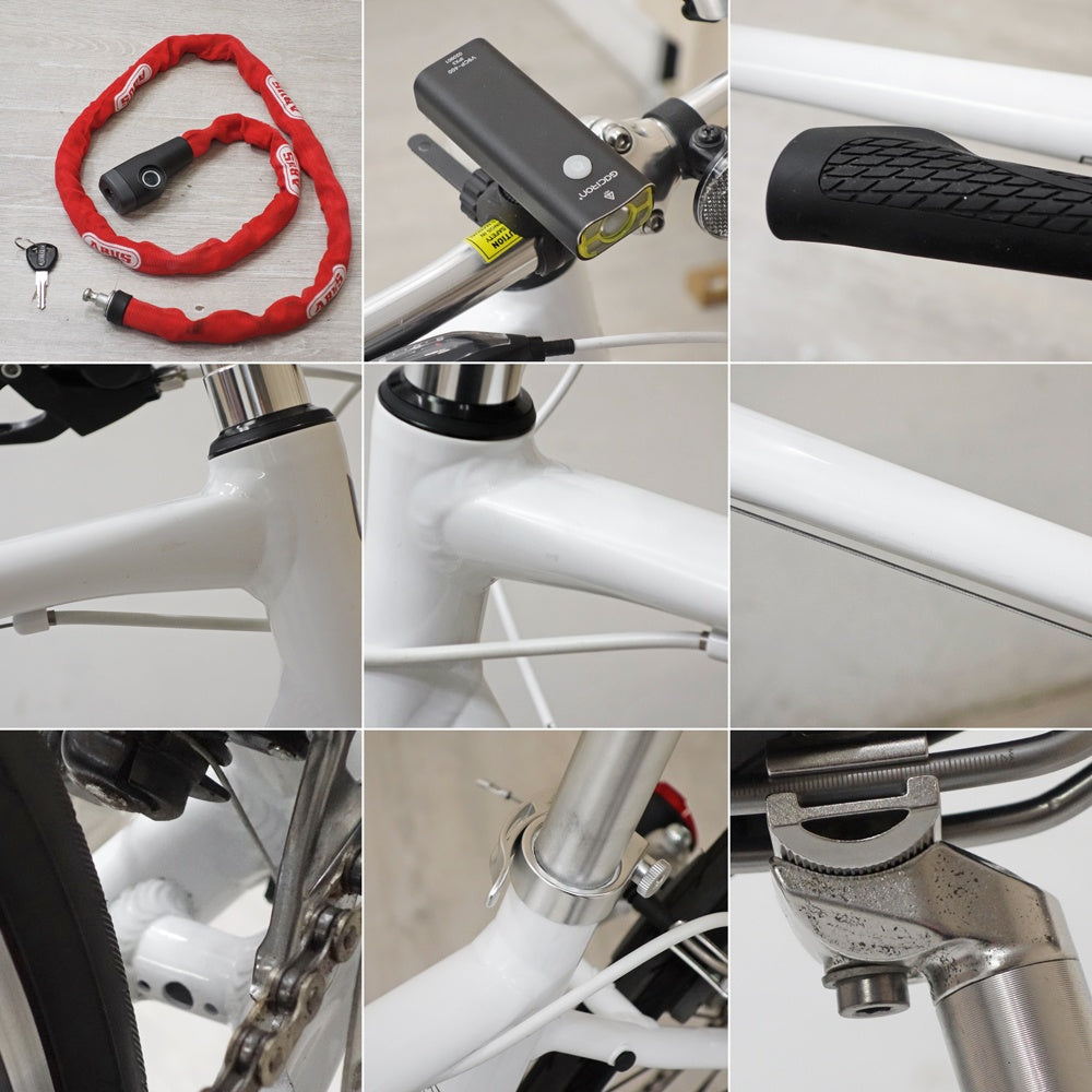 ジャイアント GIANT クロスバイク ESCAPE R3 ホワイト size M 3×8 24段変速 自転車 2021年製 ●