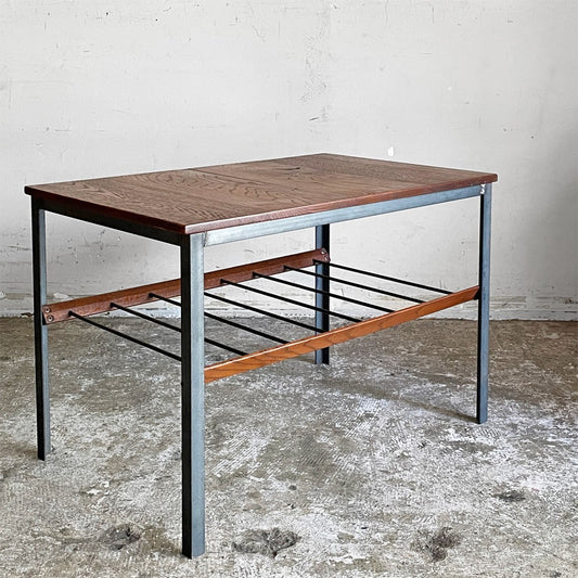 トラックファニチャー TRUCK FURNITURE ブーメラン BOOMERANG SIDE TABLE サイドテーブル 楢無垢材 スチール脚 W39cm インダストリアル ■