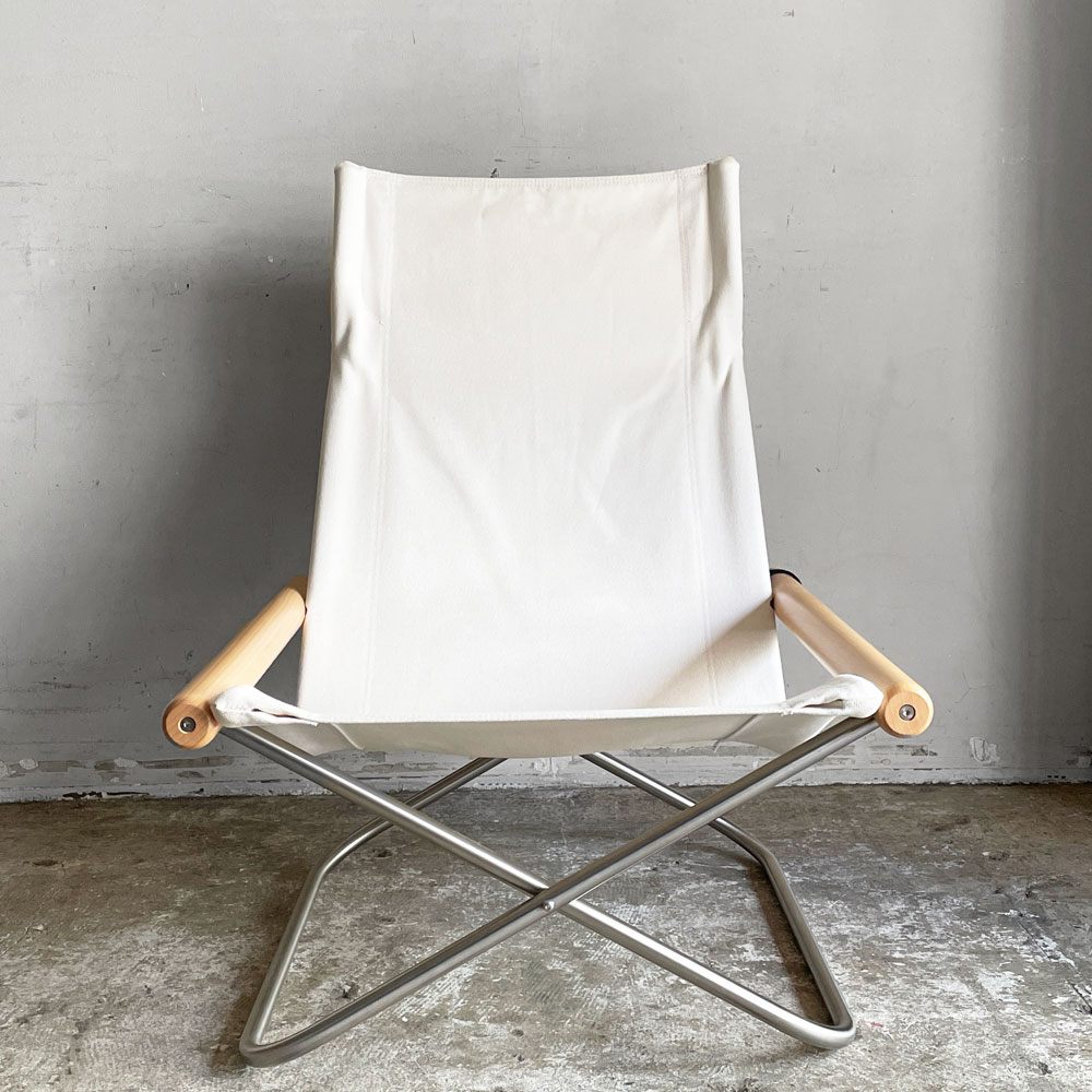 藤栄 FUJIEI ニーチェアX NY chair X 折りたたみチェア フォールディングチェア ロッキング ナチュラル ホワイト 新居猛  MoMA ■