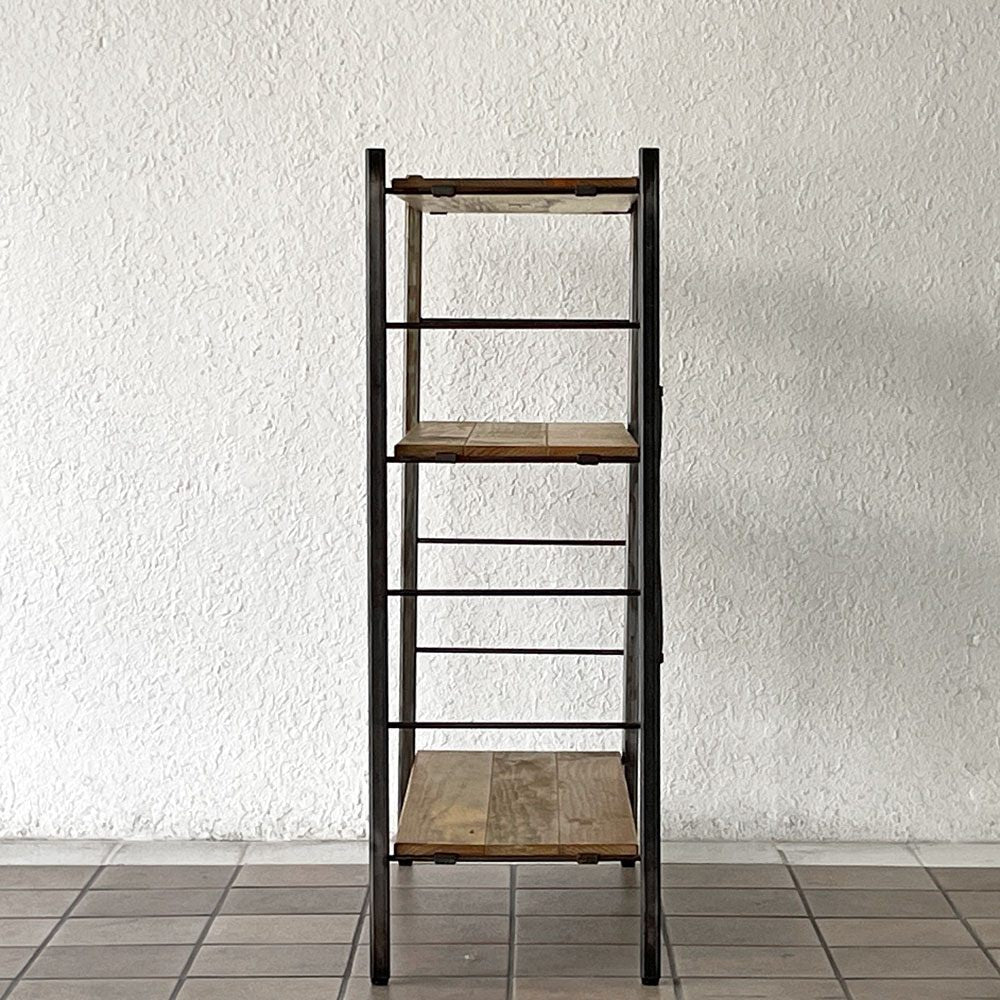アクメファニチャー ACME Furniture グランビュー GRANDVIEW オープンシェルフ 3段 W85cm ハックベリー材×アイアン インダストリアルデザイン 定価￥52,800- ◇