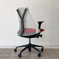 ハーマンミラー Herman Miller セイルチェア SAYL Chair デスクチェア 旧モデル イヴ・ベアール ブラック レッド グレー 2014年製 モダンデザイン ◇