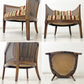 ドレクセルヘリテイジ DREXEL HERITAGE トライユン TRIUNE アップホルスタリーチェア UPHOLSTERY CHAIR ラタン張り USビンテージ A ●