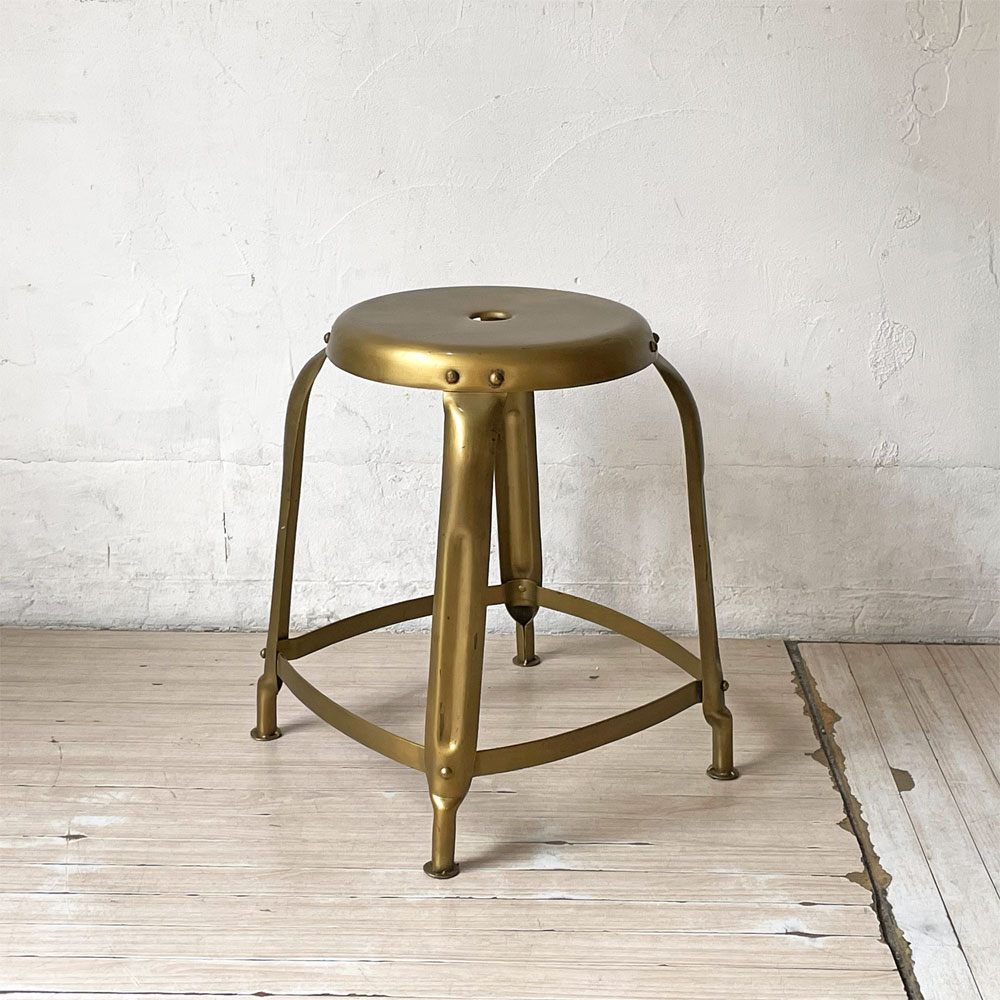 ハウスドクター HOUSE DOCTOR ディファイン スツール Hocker Define Stool 真鍮色 ゴールドペイント デンマーク ★