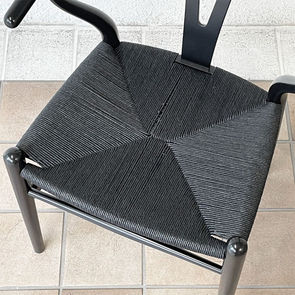 カールハンセン＆サン Carl Hansen & Son CH24 Yチェア ブラックラッカー × ブラックペーパーコード ハンス・J・ウェグナー ビーチ材 A ◇