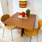 モーダエンカーサ moda en casa 2+2 table バタフライ ダイニングテーブル ウォールナット w160cm 拡張天板 シンプルモダン 廃盤 ★