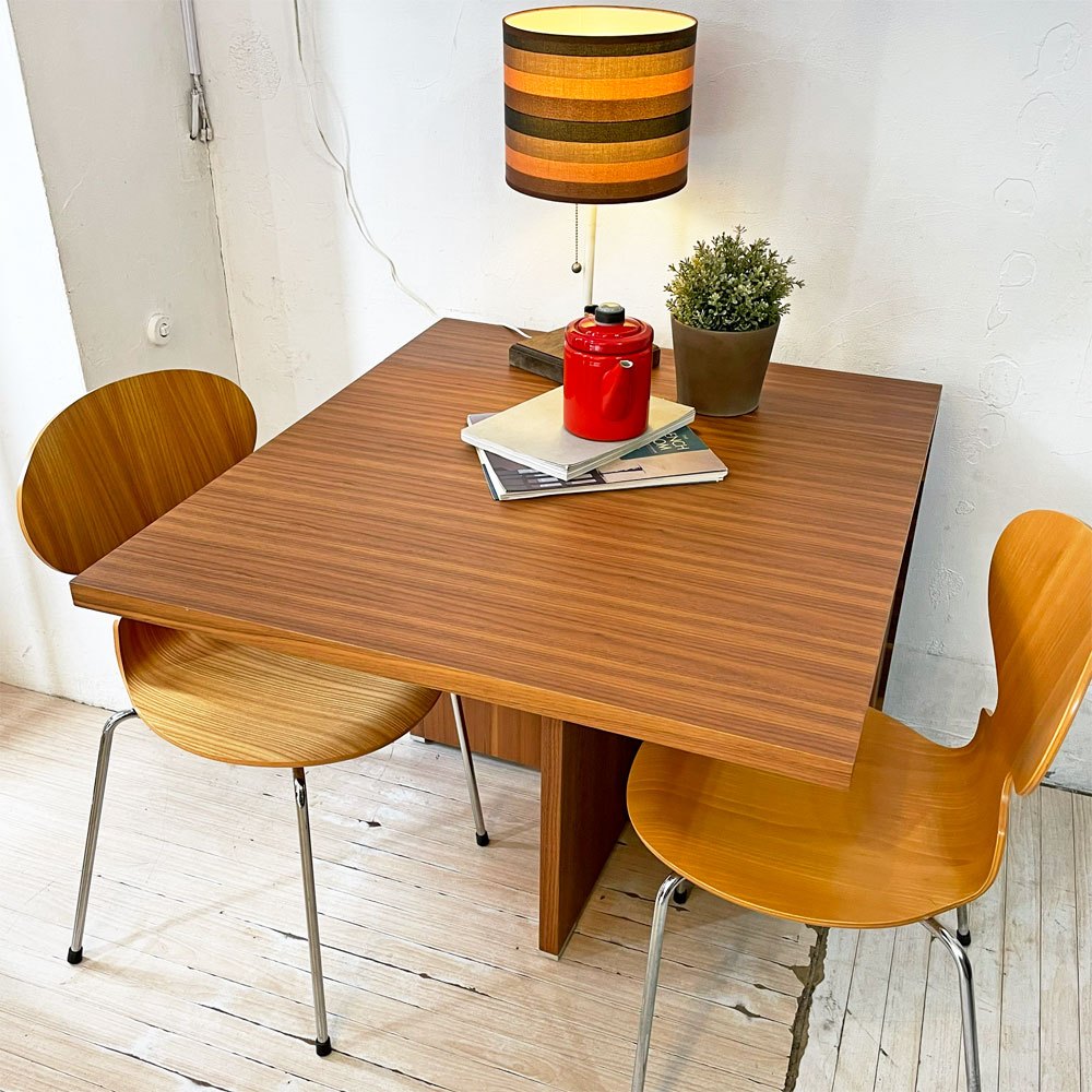 モーダエンカーサ moda en casa 2+2 table バタフライ ダイニングテーブル ウォールナット w160cm 拡張天板 シンプルモダン 廃盤 ★