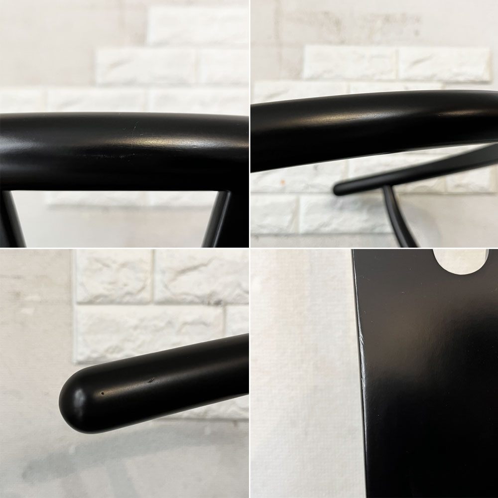 カールハンセン＆サン Carl Hansen & Son CH24 Yチェア ブラックラッカー×ブラックペーパーコード ビーチ材 ハンス・J・ウェグナー デンマーク 北欧家具 ◎