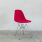 ハーマンミラー Herman Miller サイドシェルチェア Side shell chair エッフェルベース チャールズ ＆ レイ・イームズ ファブリック ダークピンクカラー 〓