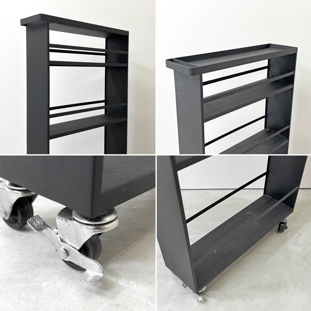 ジャーナルスタンダードファニチャー TOWER x JSF スリムワゴンハンドル SLIM WAGON HANDLE スチール スパイスラック 収納ワゴン ●