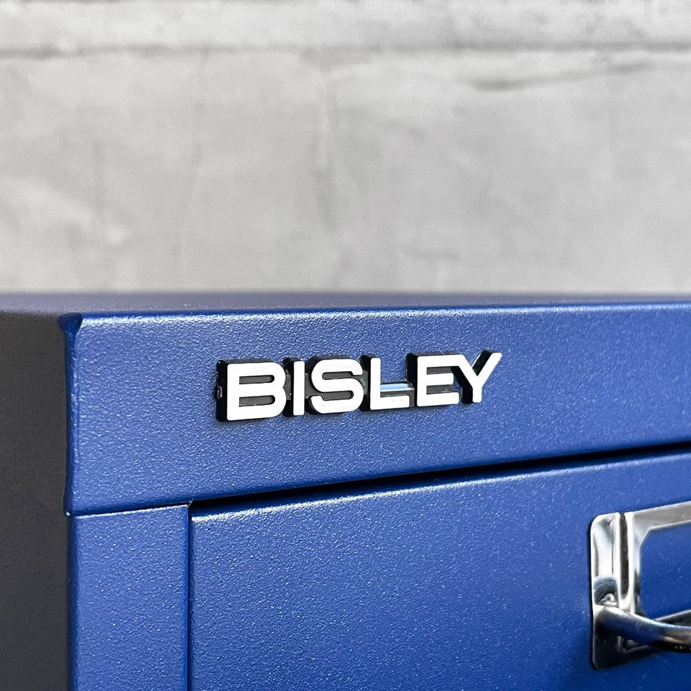 ビスレー BISLEY BASICシリーズ 12/5 A4 ミニキャビネット 5段 ブルー マルチ収納 レターラック 卓上収納 英国 ♪
