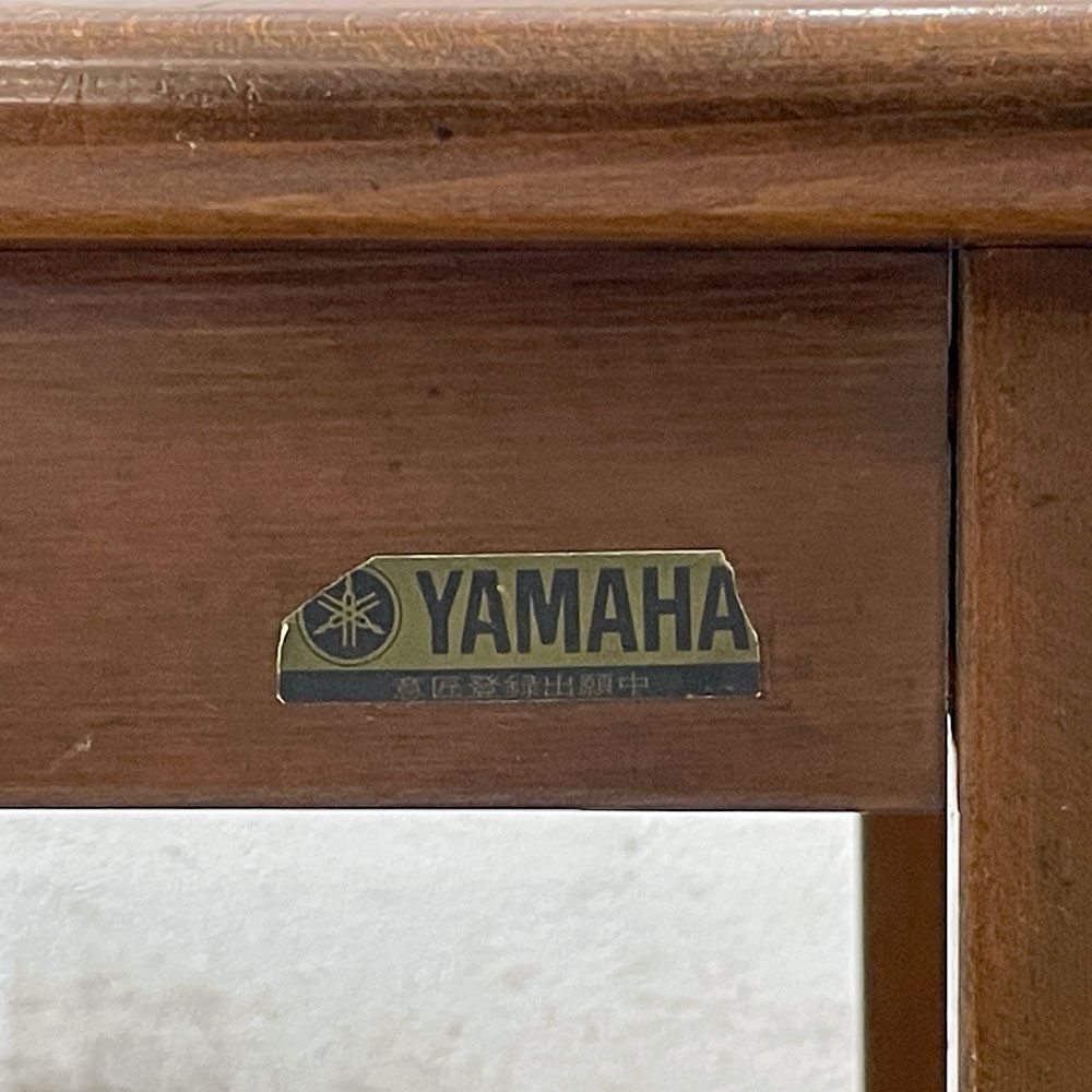 日本楽器会社製 現ヤマハ YAMAHA ビンテージ ローテーブル メラミントップ W120cm レトロデザイン 古家具 昭和レトロ ●