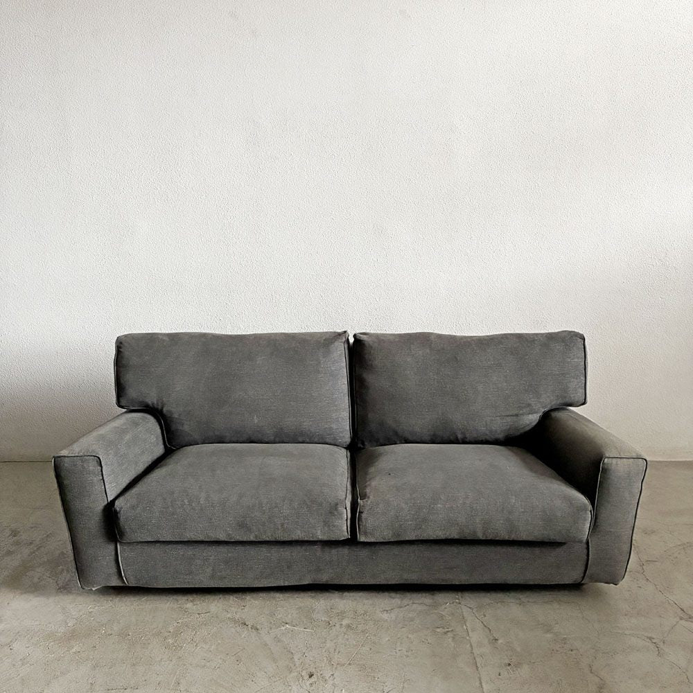 アイラーセン eilersen ビッグカールトン BIG CARLTON 3シーターソファ W196cm カバーリングファブリック グレー系 ブナ材脚 デンマーク 参考価格￥469,700-以上 〓