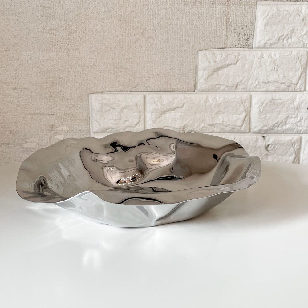 アレッシィ ALESSI サリア Sarria ラウンドバスケット フルーツボウル サービングディッシュ ステンレススチール リュイス・クロテート W27.5cm イタリア B ◎