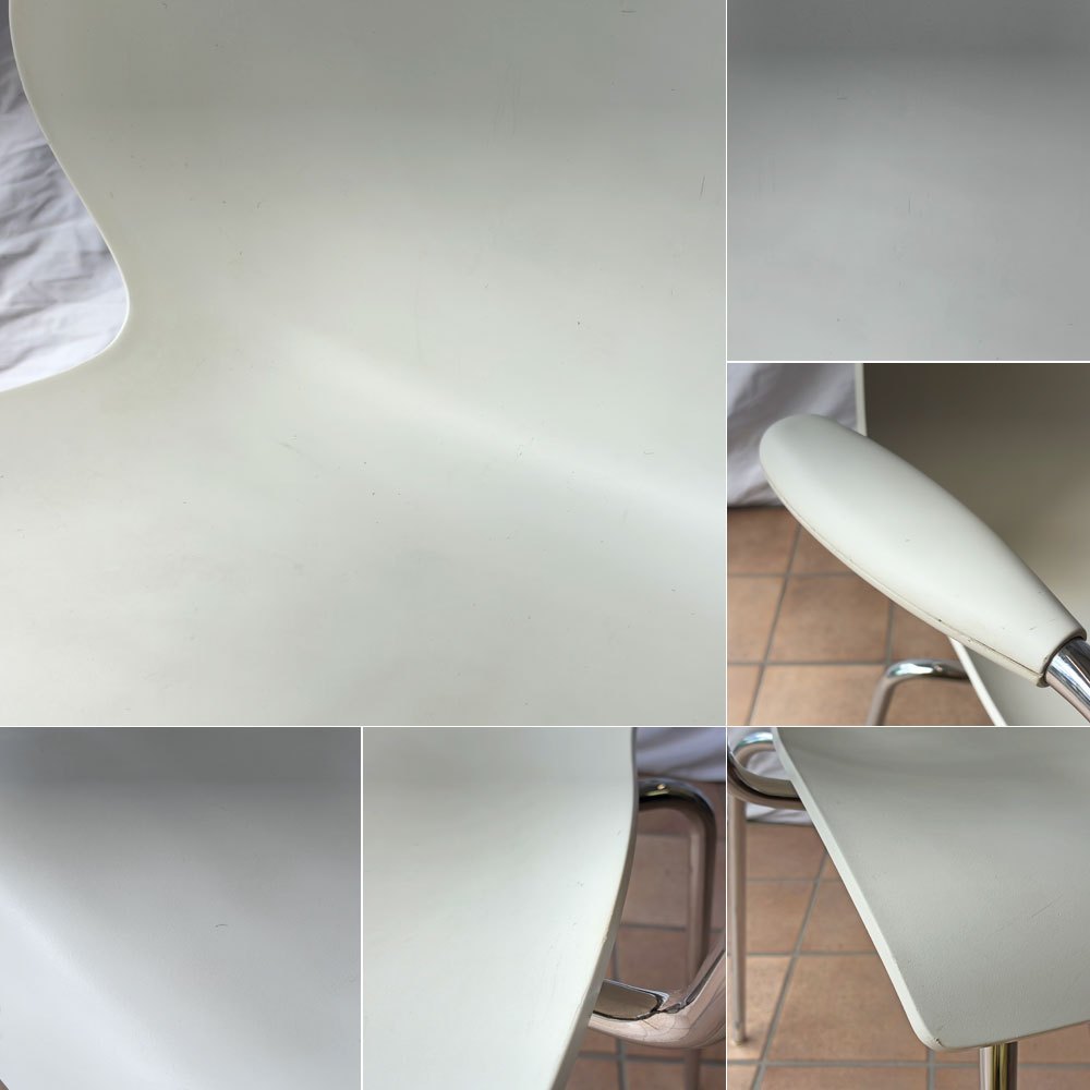 カルテル Kartell マウイチェア Maui アームチェア ホワイト系カラー ヴィコ・マジストレッティ スタッキングチェア イタリア ◇