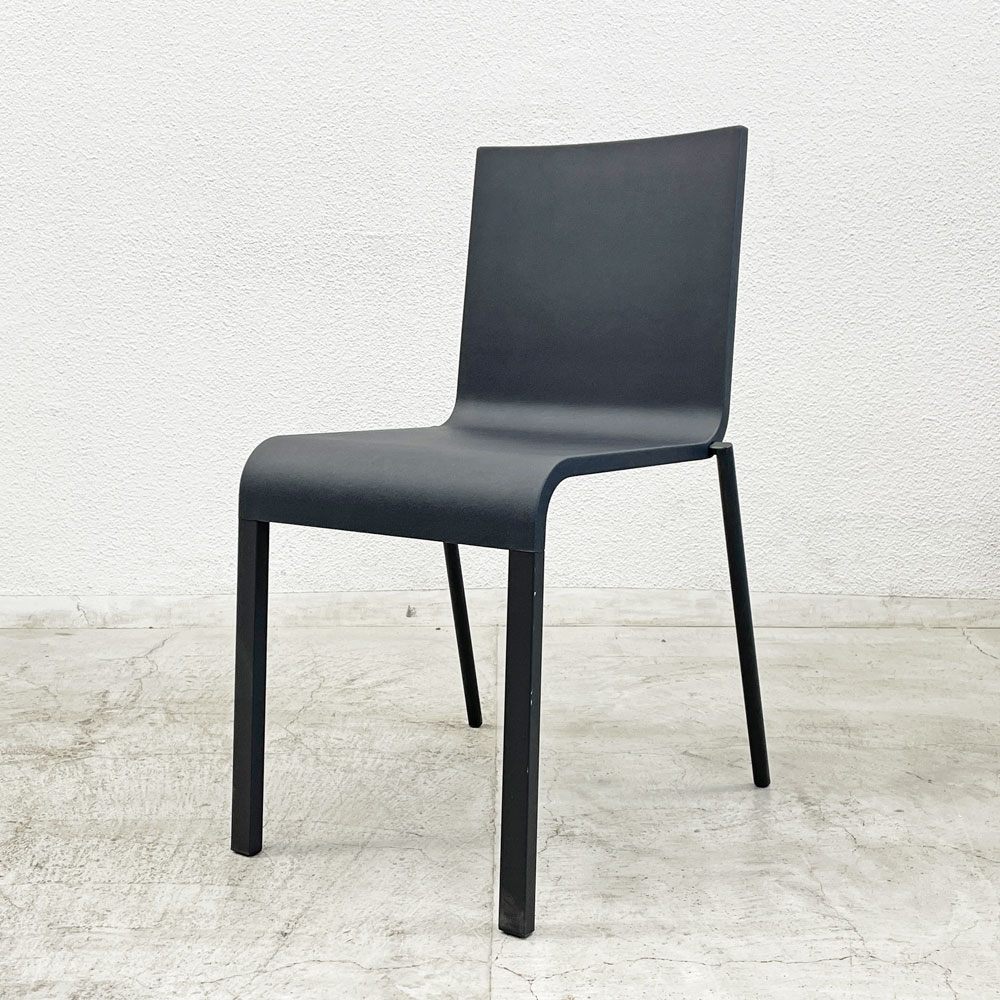 ヴィトラ vitra. ゼロスリー .03 ダイニングチェア スタッキングチェア マールテン・ヴァン・セーヴェレン Maarten Van Severen ブラック 定価81,400円 〓