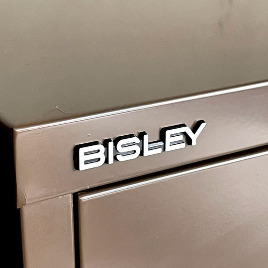 ビスレー BISLEY ベーシック BASIC Fシリーズ 1F3 ファイリングキャビネット 4段 ブラウン ノーマルベース デスクキャビネット 英国 鍵欠品 ■