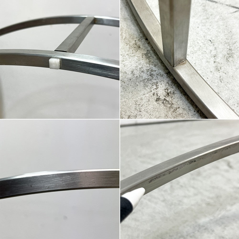 カッシーナ Cassina イル ILE センターテーブル ローテーブル ラウンド ブラック ガラス天板 Φ92cm ピエロ・リッソーニ Piero Lissoni モダン ●