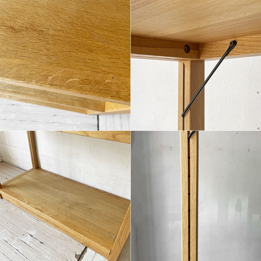 無印良品 MUJI オーク材 ユニットシェルフ 2列5段 本棚 飾り棚 収納棚 W170 ナチュラル シンプルデザイン 廃番 ★