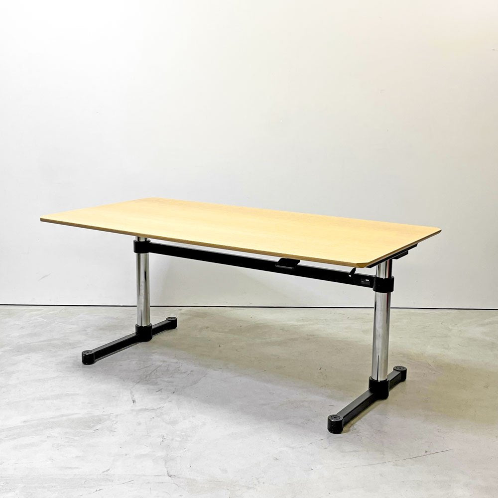 ユーエスエムハラー USMハラー USM Haller モジュラーファニチャー キトスM KITOS M デスク オーク材天板 昇降機能付き スイス ●