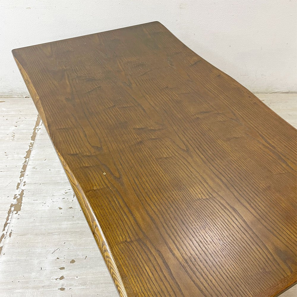 大川家具 鎌倉 ダイニングテーブル  オーク材 シンプルデザイン W160cm ●