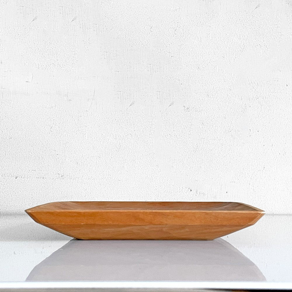 三谷龍二 Ryuji Mitani 山桜 角皿 四方皿 プレート W18cm 木の器 木工 現代作家 B ■