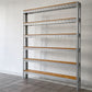リオン LYON アングルシェルフ SLOTTED ANGLE SHELF オープンシェルフ 6段 インダストリアル P.F.S取扱い セミオーダーサイズ ◇