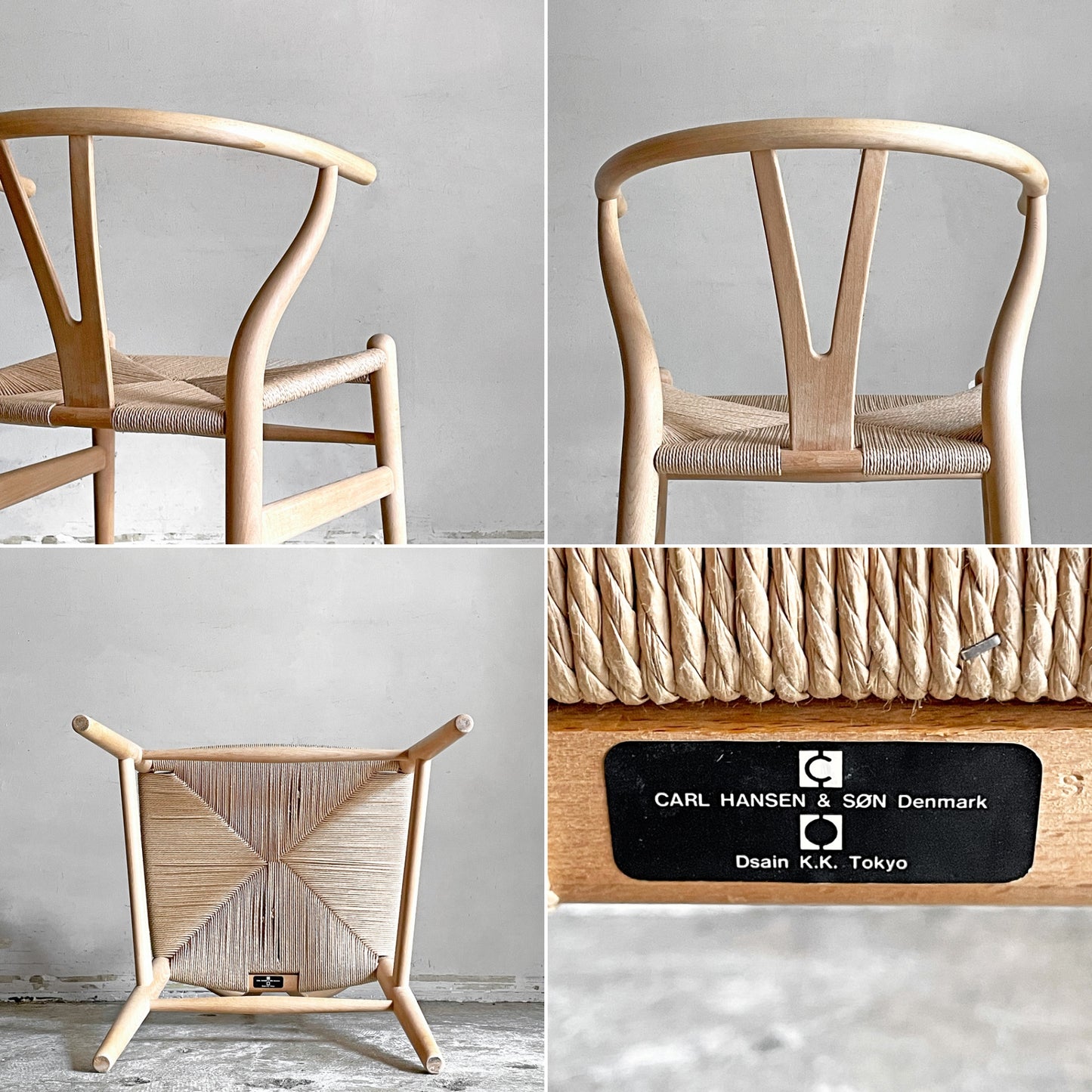 カールハンセン&サン Carl Hansen & Son CH24 Yチェア ハンス・J・ウェグナー ビーチ材 ソープフィニッシュ 座面張替 日本仕様サイズ 北欧 ■